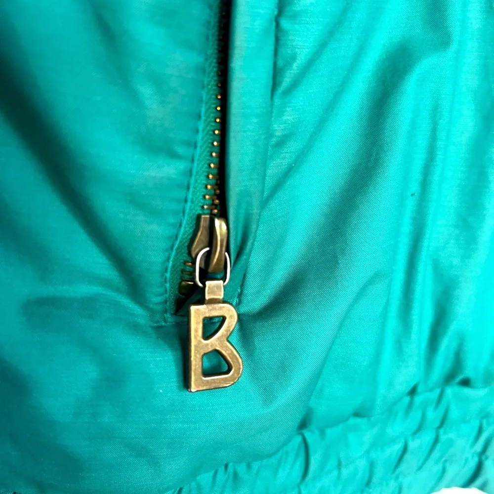 Bogner womens ski jacket size 10 emerald green vintage style bomber jacket